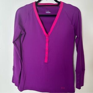 Under Armour cold gear women’s long sleeve shirt purple size M